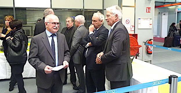 MM. Biancucci, Dandrieux et Morel, directeur de Marseille Marignane