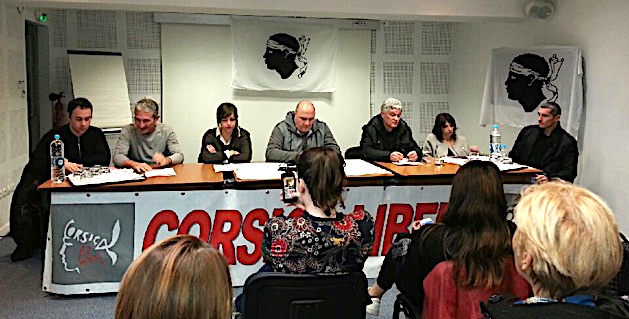 Mobilisation  à Lisula de Corsica Libera contre pression spéculative foncière