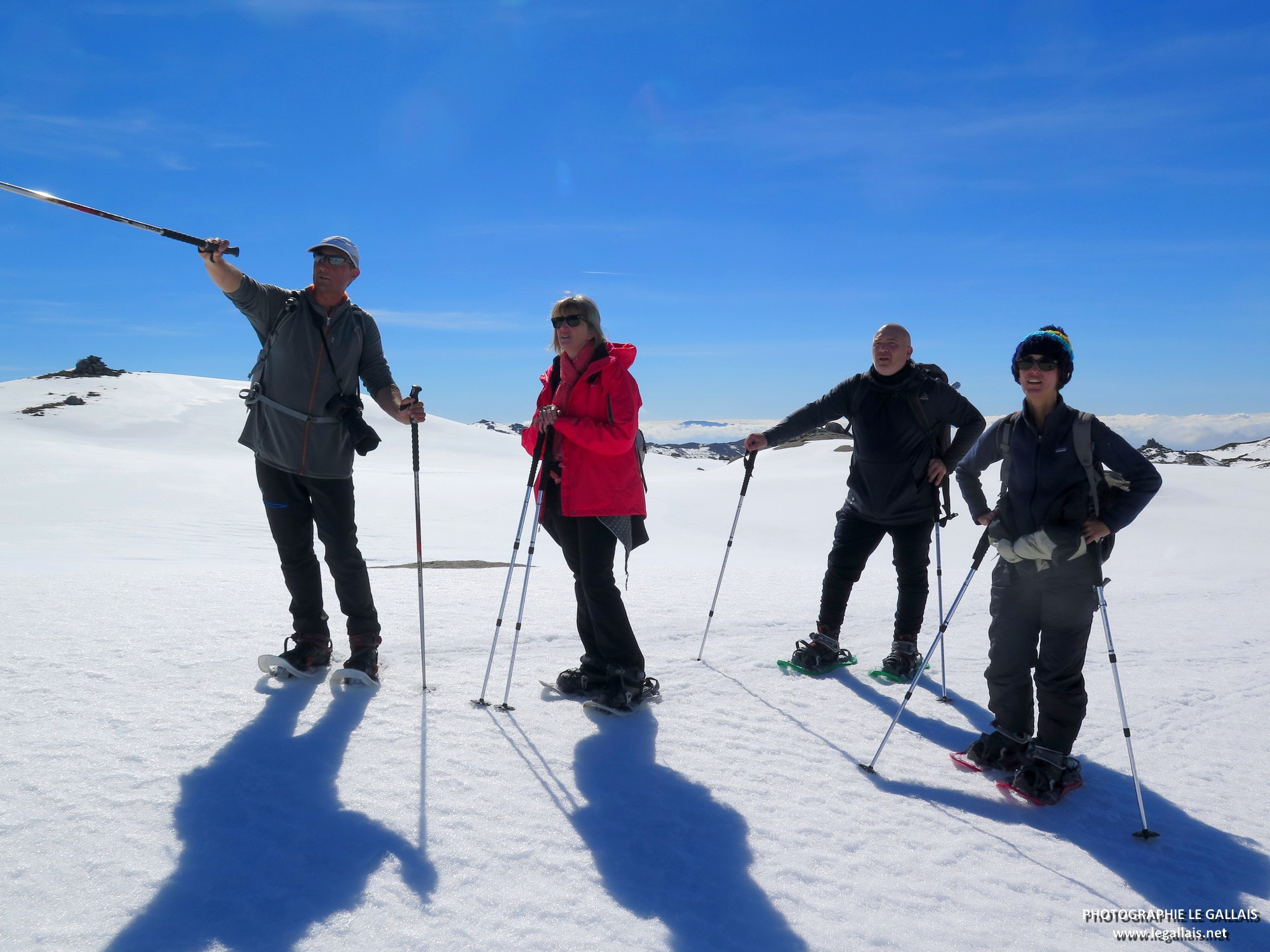 En raquettes sur le plateau du Cuscione