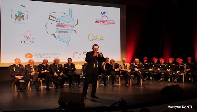 La grande famille des sapeurs-pompiers de Corse-du- Sud au Palais des Congrès