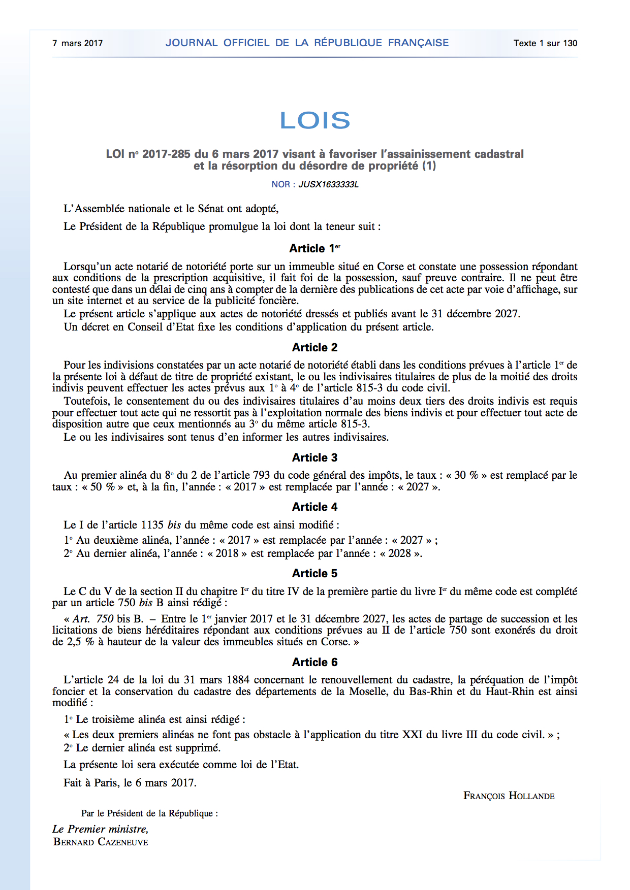 La loi sur le désordre foncier est promulguée et applicable : "La Corse dispose de 10 ans pour s’organiser"