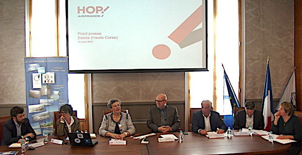 Bastia : La CCI et Hop ! Air France annoncent de nouvelles lignes au départ de Bastia et Calvi