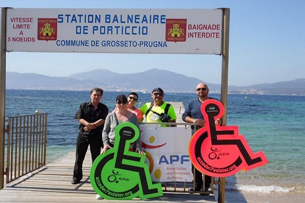 Pascal Baron termine la 11 ème étape de son défi à Ajaccio