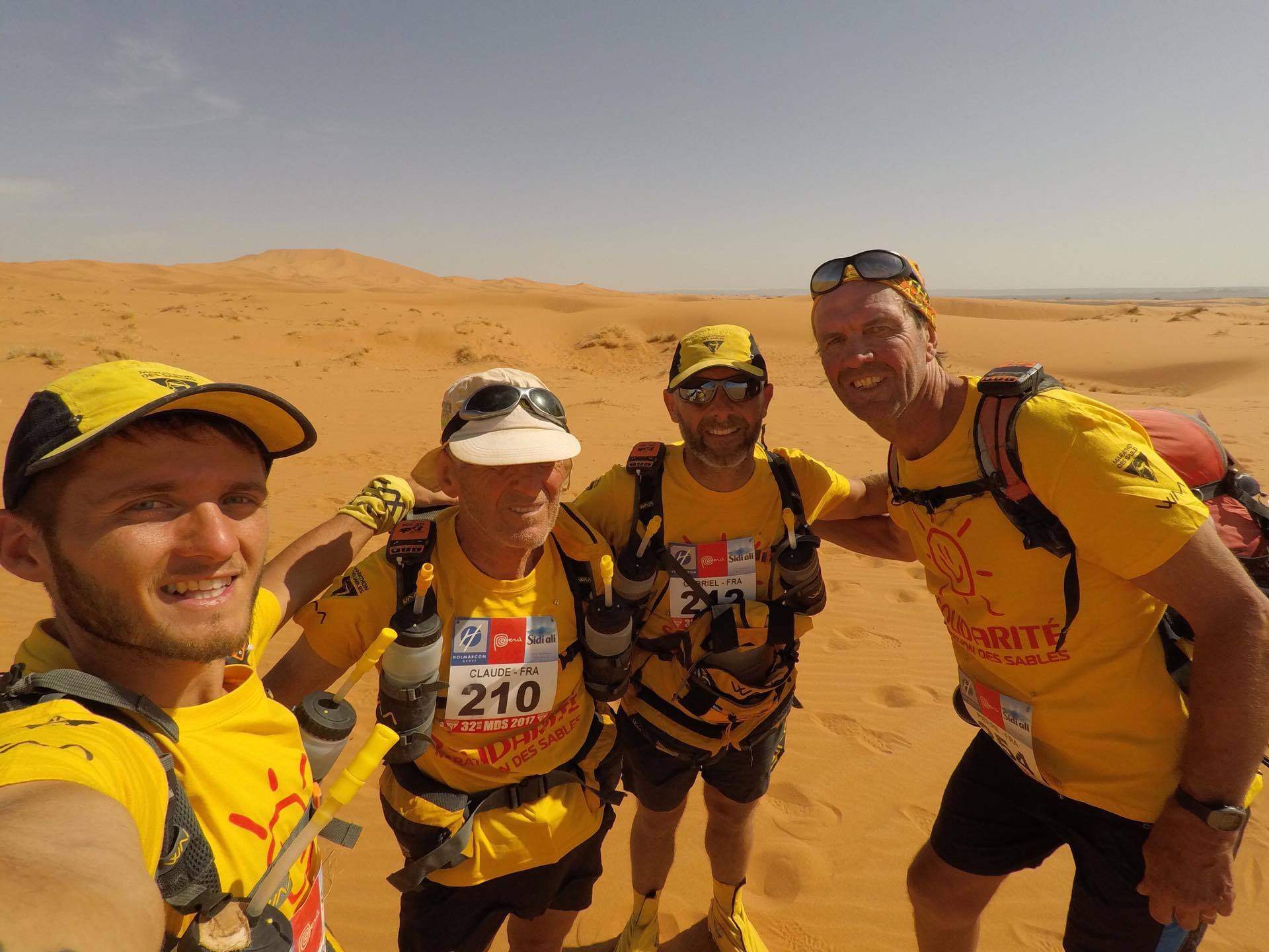 De gauche à droite : Loic Leonardi, Claude Leonardi, Gabriel Rutili et Pierre Neuville