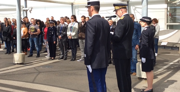 Bastia : L'hommage à Xavier Jugelé assassiné sur les Champs-Elysées