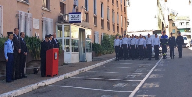 Hommage au Capitaine Xavier Jugelé à Ajaccio