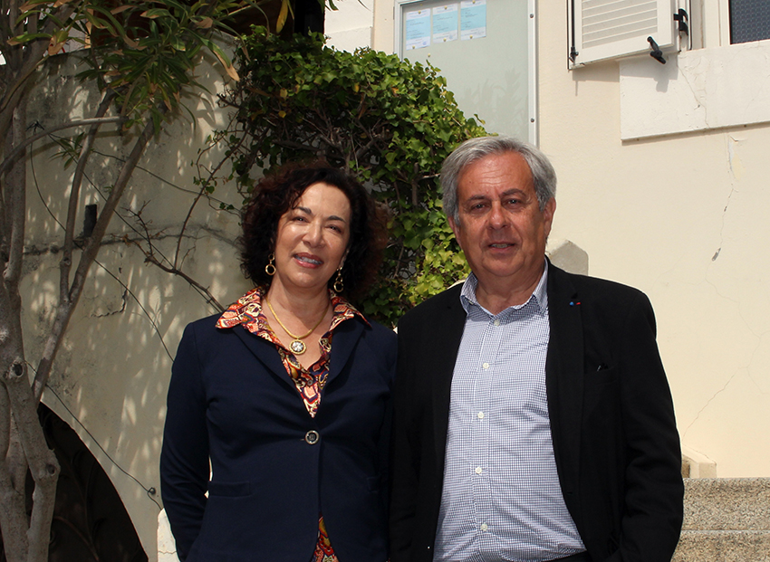 Monique Quesada, consul général des Etats-Unis d'Amérique reçue par le maire de Calvi