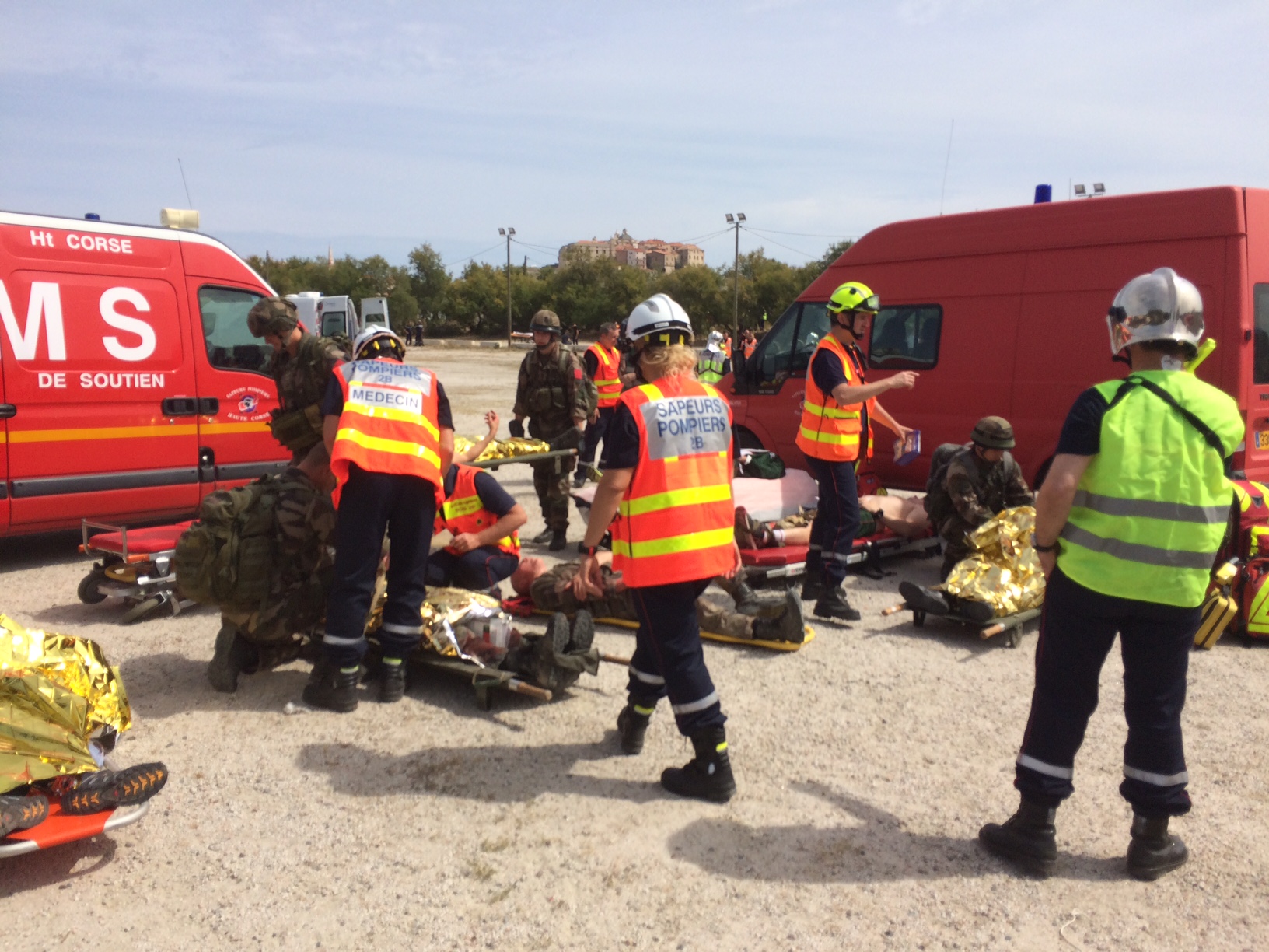 Exercice gestion de crise à Calenzana et Calvi : "Des scènes de combat proches de la réalité"