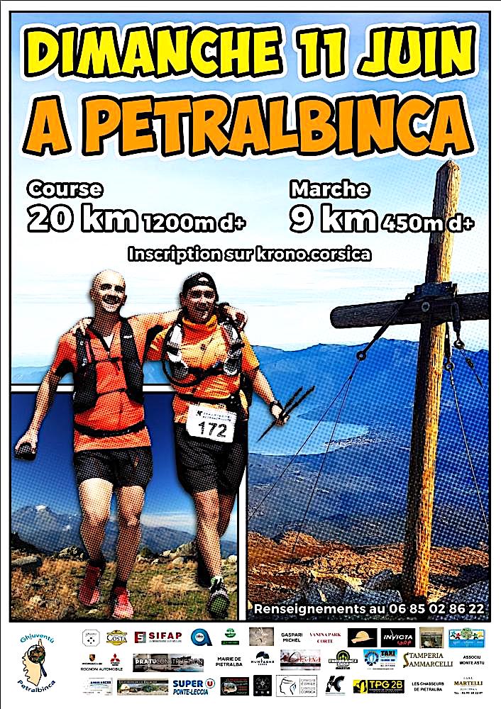 Trail de A Petralbinca : Première le 11 Juin !
