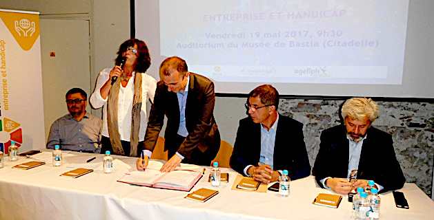 Bastia : Une convention pour favoriser l’accès et le maintien dans l’emploi des personnes handicapées