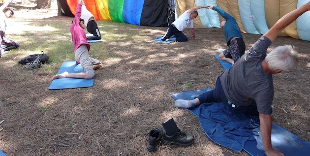 Démonstration de Pilates