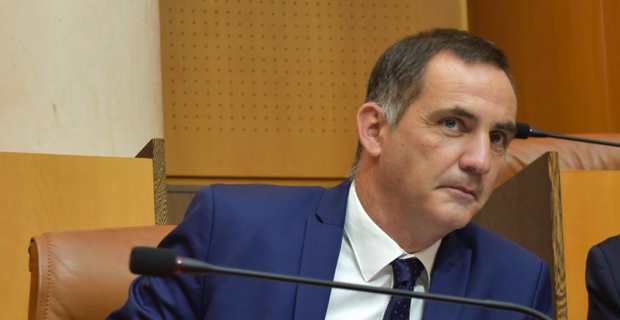 Gilles Simeoni, président du Conseil eexécutif de la Collectivité territoriale de Corse (CTC).