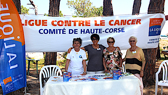 Campagne de prévention de la Ligue contre le Cancer à Calvi