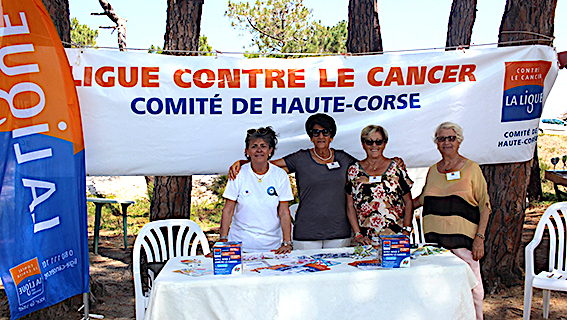 Campagne de prévention de la Ligue contre le Cancer à Calvi
