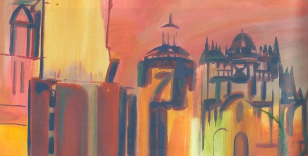 Détail d'une peinture exporée à A Spannata