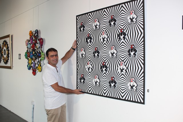 Laurent Silvani s'expose aux rencontres de l'art  et du vin  au Clos Colombu de Lumio