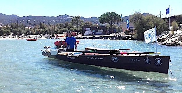 Tour de Corse à la rame: Patrick Boni est arrivé à Calvi