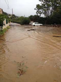 Ponte Novu sous les inondations d'octobre 2015.