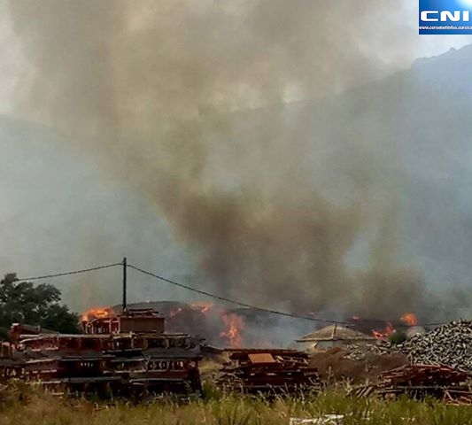 L'incendie de Tragone a des conséquences sur la collecte des déchets