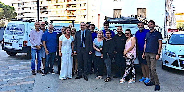 Ajaccio : Reprise d’entreprise réussie pour Euro Nettoyage 