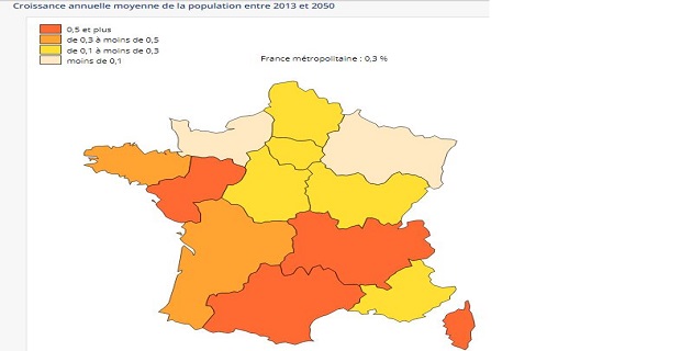 INSEE: Ralentissement démographique et vieillissement prononcé à l’horizon 2050