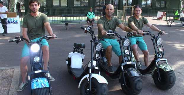 André Zattara, Paul-François Luciani et Guillaume Bertin de EcoBike