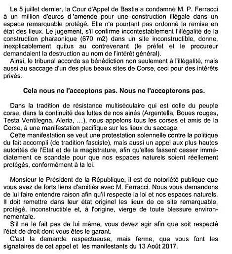 Bonifacio : Près de 200 personnes se rassemblent à la Rundinara