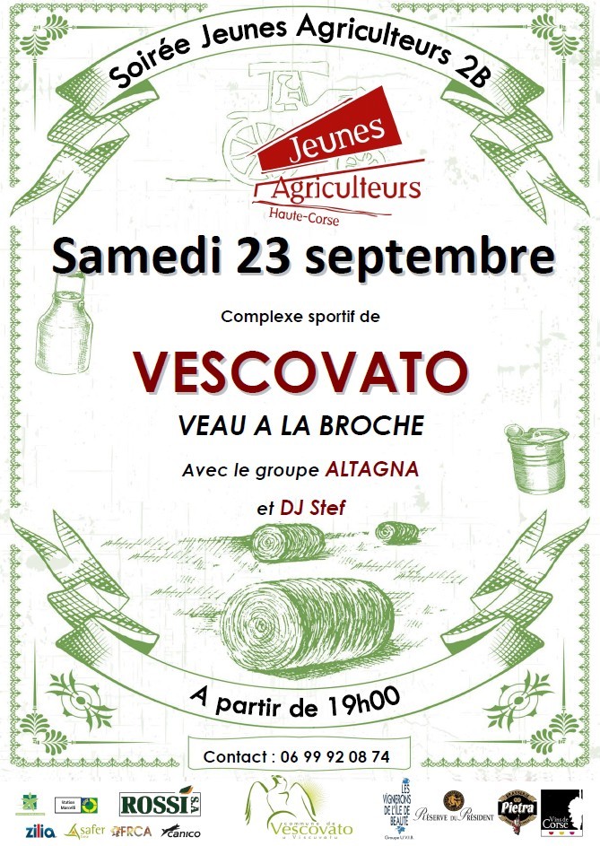 Vescovato : Soirée des jeunes agriculteurs de Haute-Corse