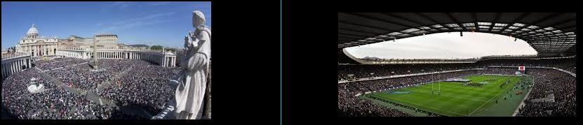 Le Vatican et le Stade d'Edimburg