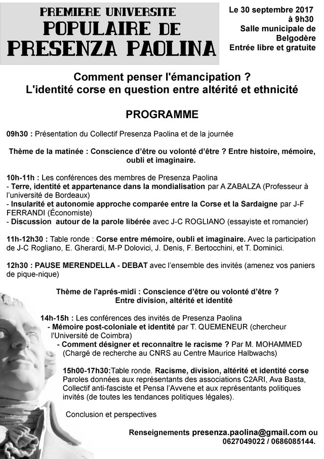  Cercle de réflexion "Presenza Paolina" : Première Université populaire à Belgodere
