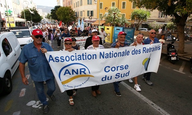 Ajaccio : Les retraités ont manifesté contre la hausse de la CSG