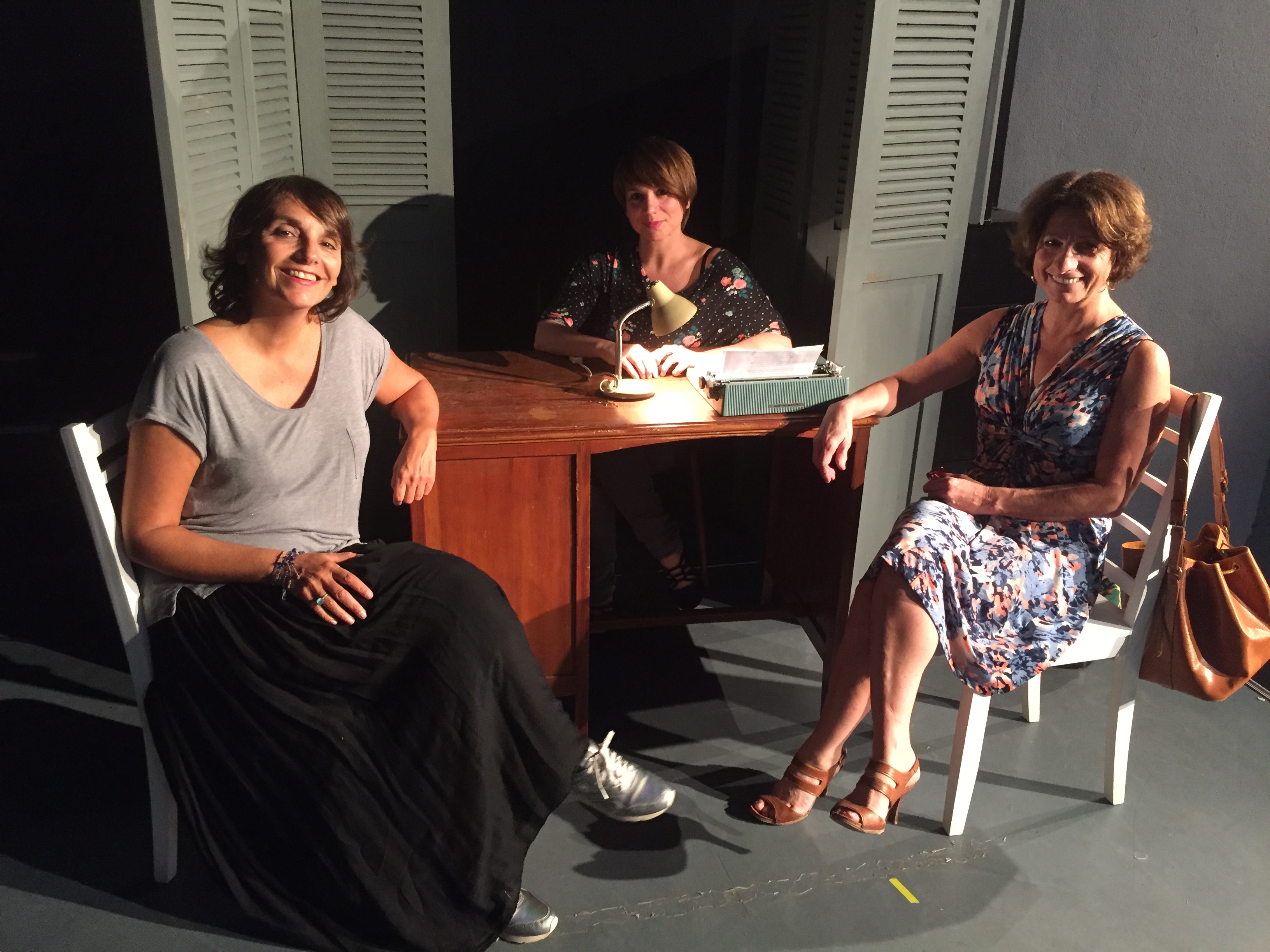 Angelina Gabrielli, Claire Le Goff et Jeanine Casta au théâtre Sant'Angelo dans "Deux petites dames vers le Nord"