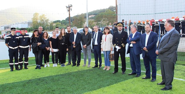 L'inauguration du stade Antoine Casanova. (Sdis2B)