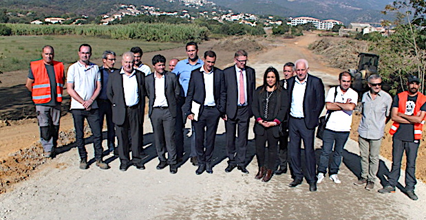 Echangeur des Collines : Pose de la première pierre…