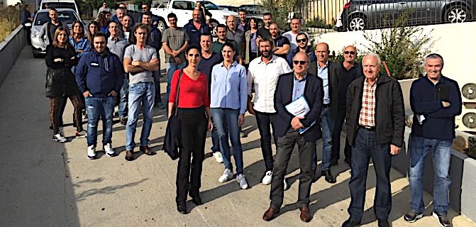 Le personnel d'Acqua Publica, une soixantaine de personnes, fête les 2 ans d'existence de la régie