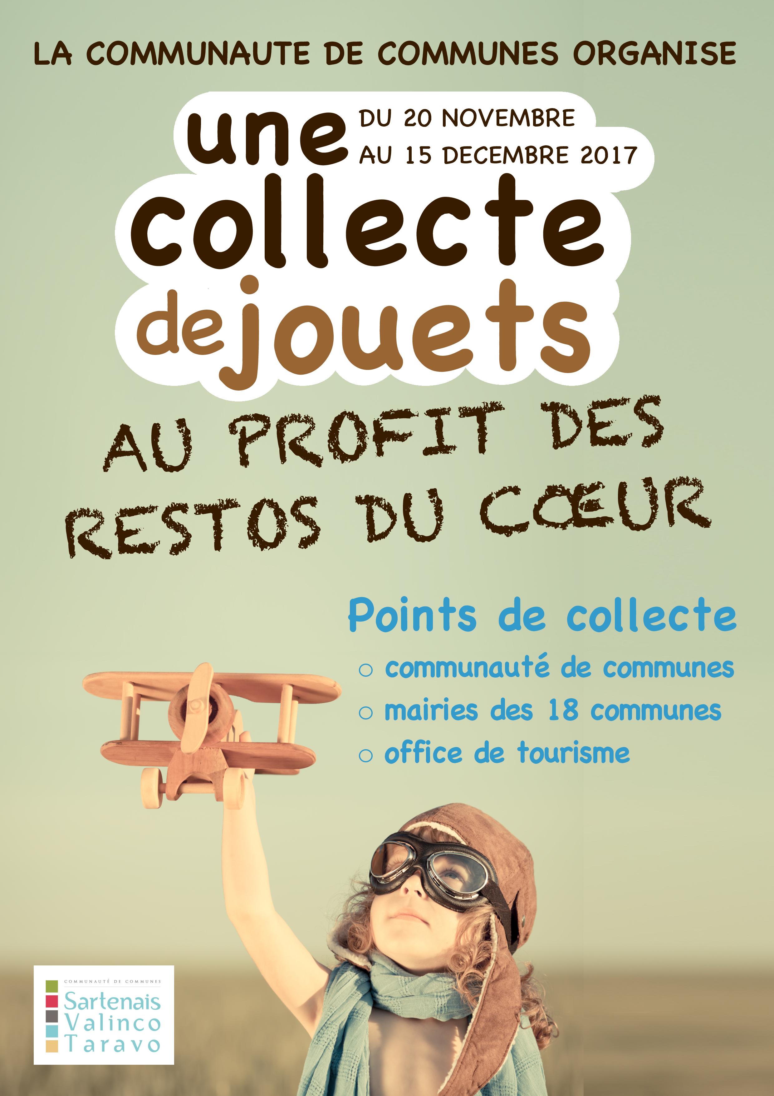 Sartenais-Valinco-Taravo : Collecte de jouets au profit des Restos du Cœur
