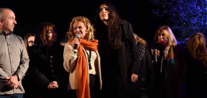 Omaggiu à Ghjuvan Battì In piazza Paoli di Lisula