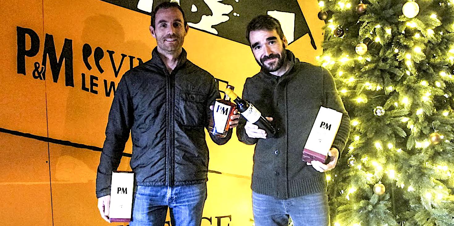 Stefanu Venturini (à gauche) et Alain Albertini présentent le « 1er Single Malt 12 ans »