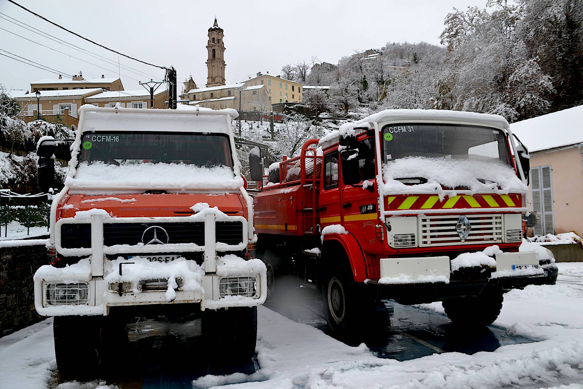 La Porta sous la neige (Photos Michèle Maestracci)