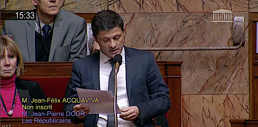 Autonomie : Jean-Felix Acquaviva  interroge le Premier ministre. Gérard Collomb élude…
