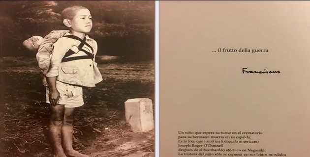 Carte de vœux du pape François