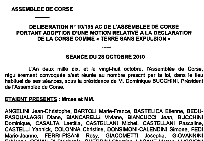 "Corse Terre sans expulsions" : Mobilisation payante à Bastia