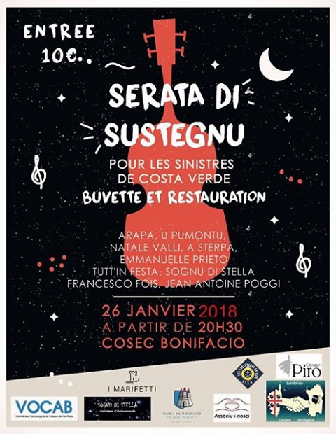 Bonifacio : Soirée de soutien pour les sinistrés de Costa Verde