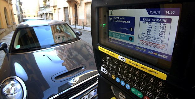 Les nouveaux horodateurs rue Major Lambruschini à Ajaccio