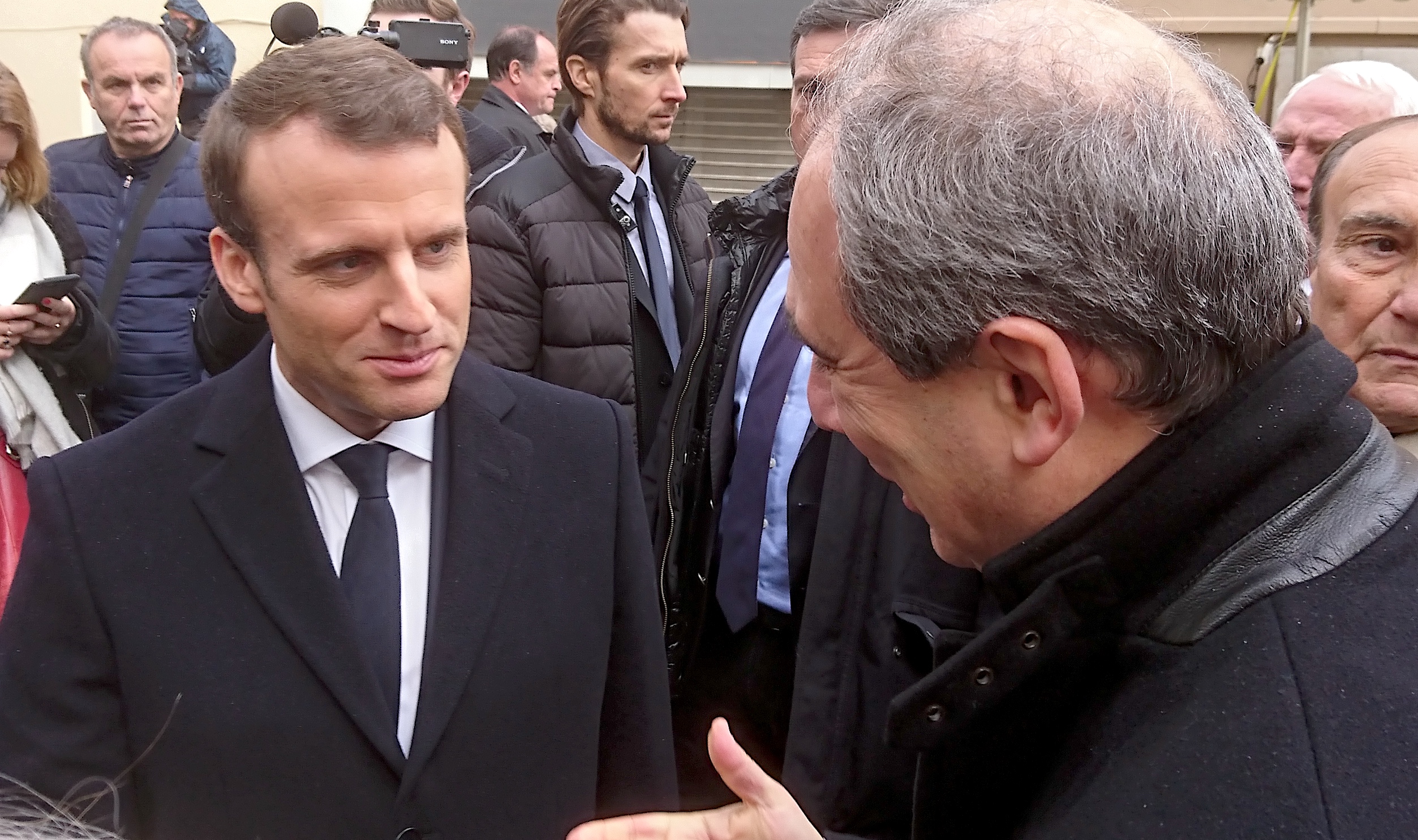 Jean Zuccarelli avec Emmanuel Macron
