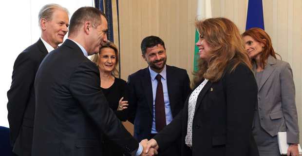 Rencontre avec Iliana Iotova, vice-Présidente bulgare.