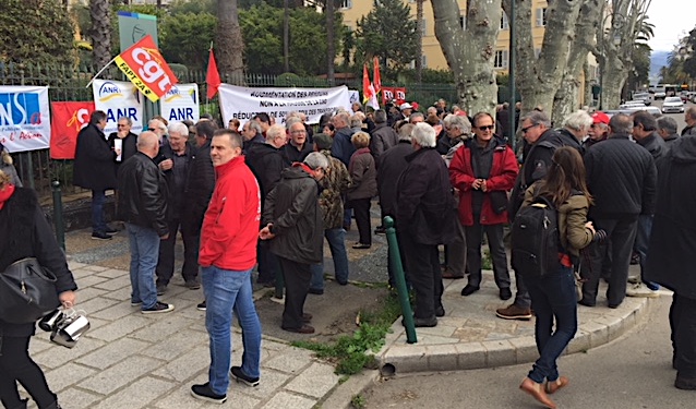 Pensions, CSG, vie chère : Les retraités ajacciens en ont marre !