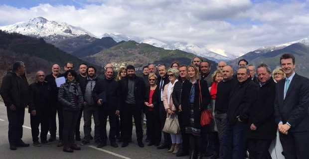Le 9ème Comité de massif s'est tenu à Chiatra, village sinistré lors des derniers incendies.