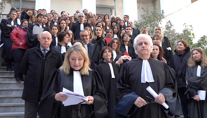 Au mois de Février dernier les avocats des barreaux de Bastia et d'Ajaccio, les magistrats et les professionnels de la justice avaient protesté contre la "loi de programmation pour la justice"