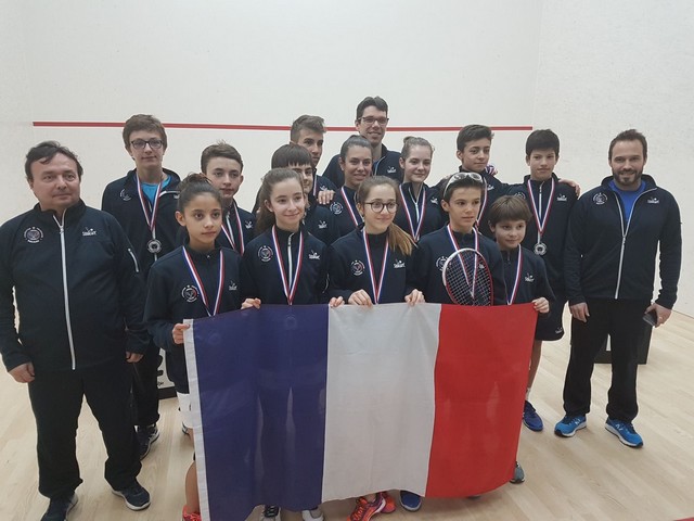 Médaille d'Argent pour l'équipe de France de squash emmenée par Antonin  Romieu